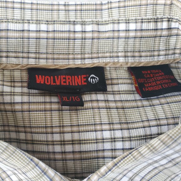 WOLVERINE MENS PLAID SHIRT - Picture 7 of 7